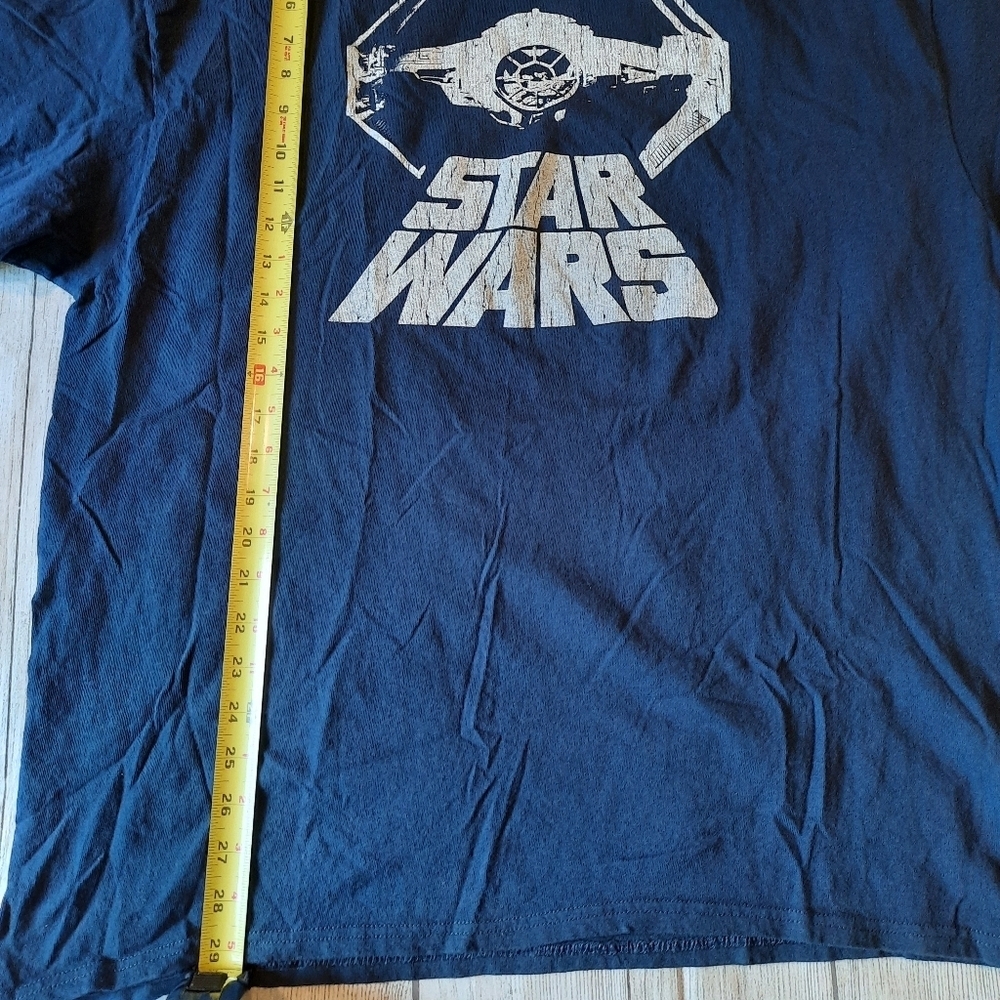 Star Wars Men Tie Fighter Navy Blue Tee Shirt 2XL - Picture 5 of 5